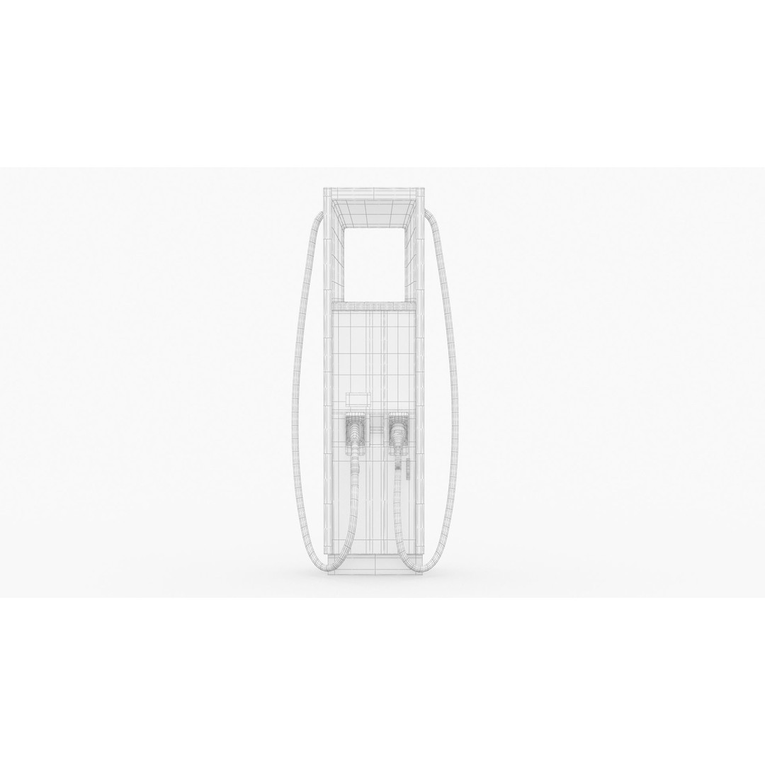 ABB Terra HP 150 350 3D Model – High Poly EV Charger Station, PBR - View 7