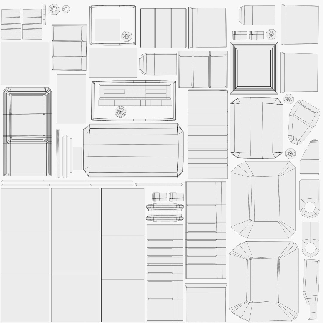 Low Poly Refrigerator 3D Model – Game Ready PBR Asset, FBX - View 10