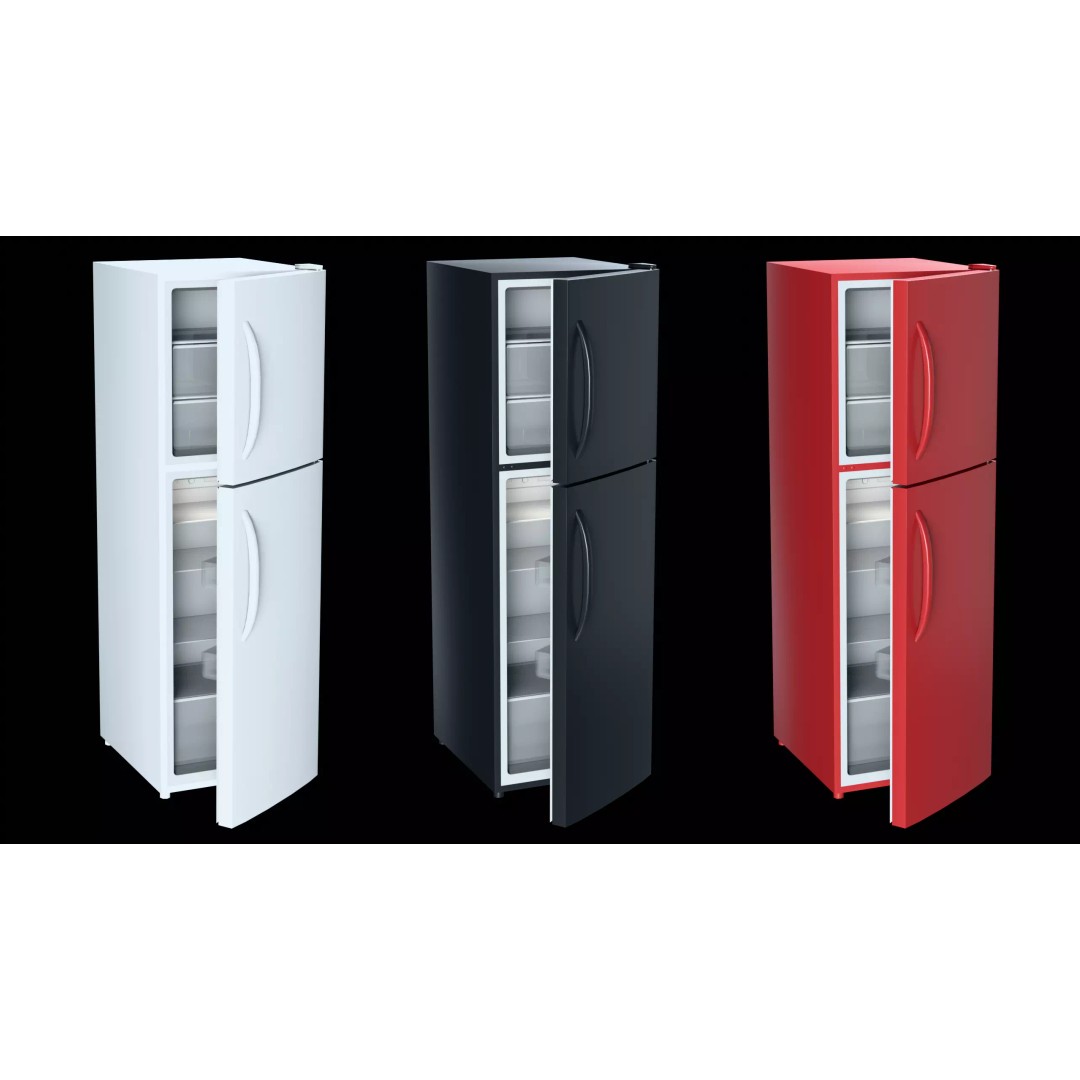 Low Poly Refrigerator 3D Model – Game Ready PBR Asset, FBX - View 6