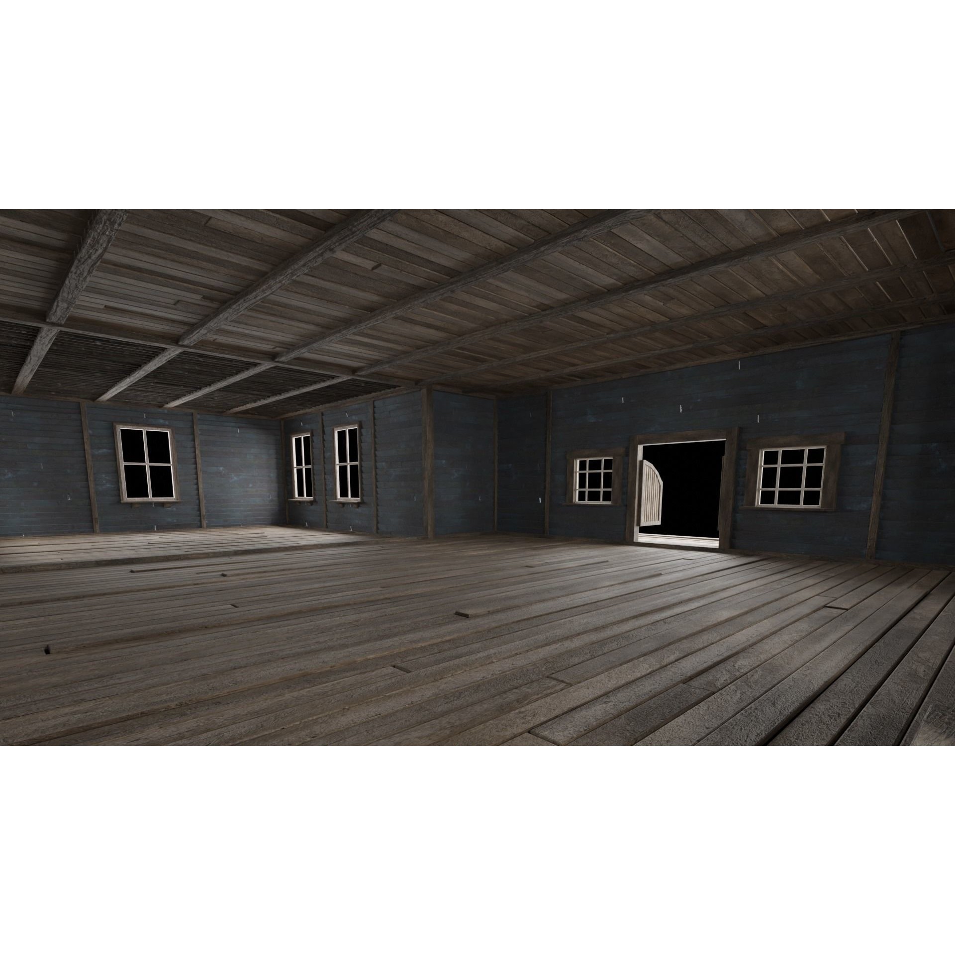 Wild West Saloon - Low-Poly Game-Ready 3D Model - View 13