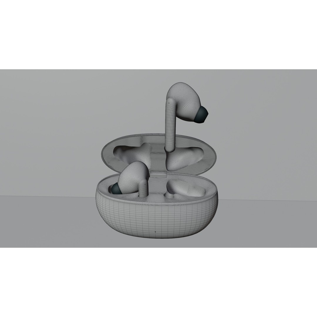 Lenovo XT88 Wireless Earbuds 3D Model – PBR Game Ready Asset, FBX, OBJ