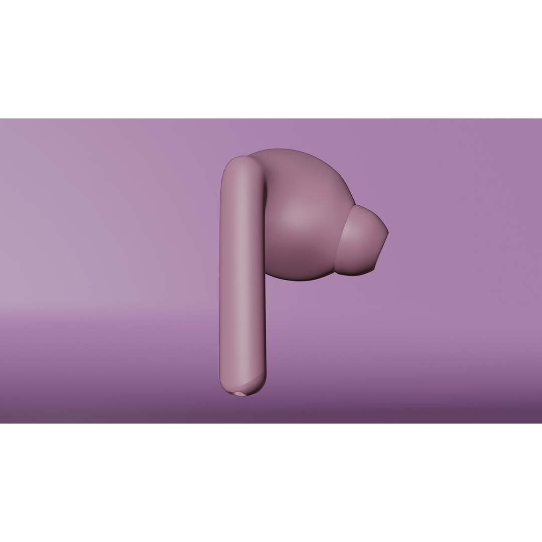 Lenovo XT88 Wireless Earbuds 3D Model – PBR Game Ready Asset, FBX, OBJ - View 10