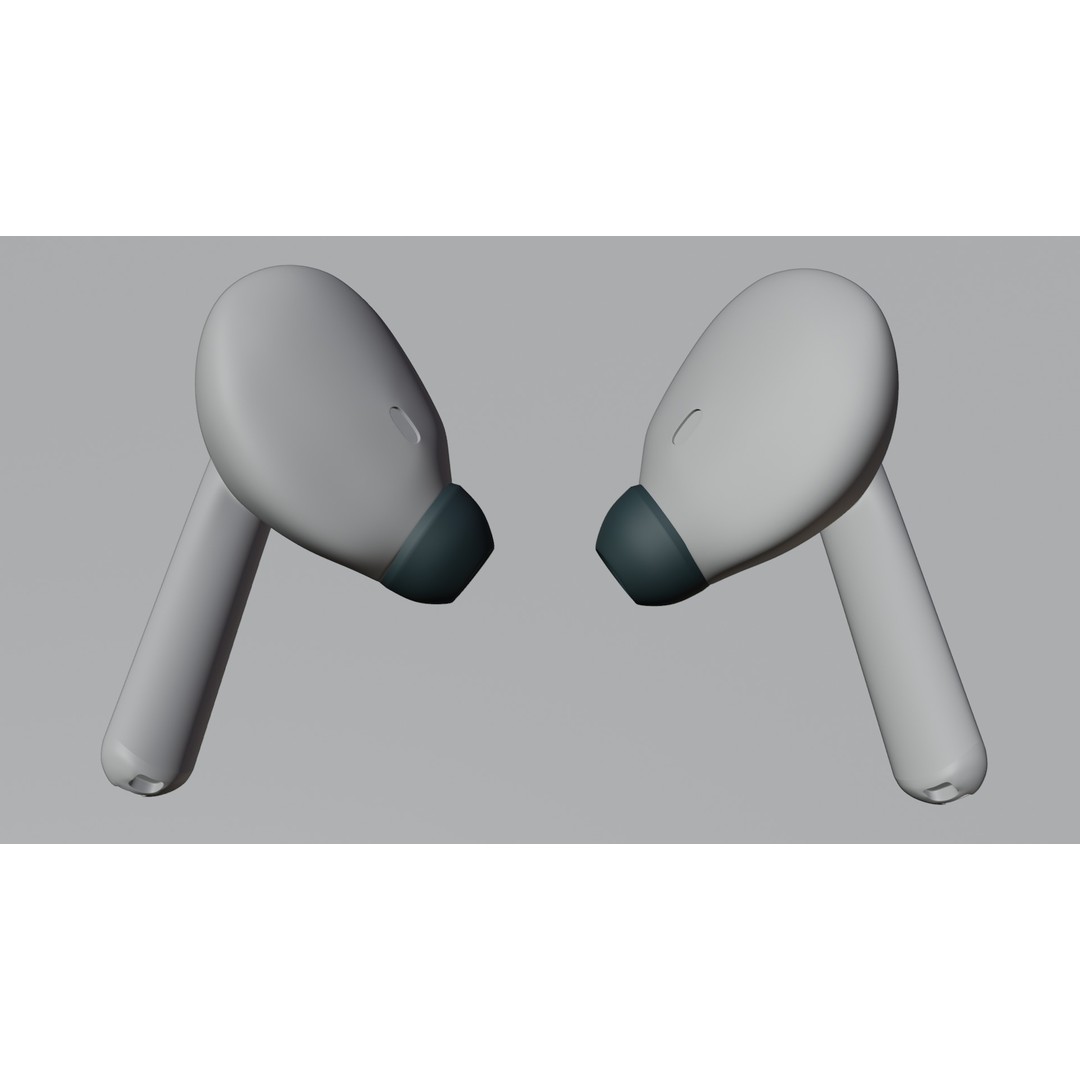 Lenovo XT88 Wireless Earbuds 3D Model – PBR Game Ready Asset, FBX, OBJ - View 15