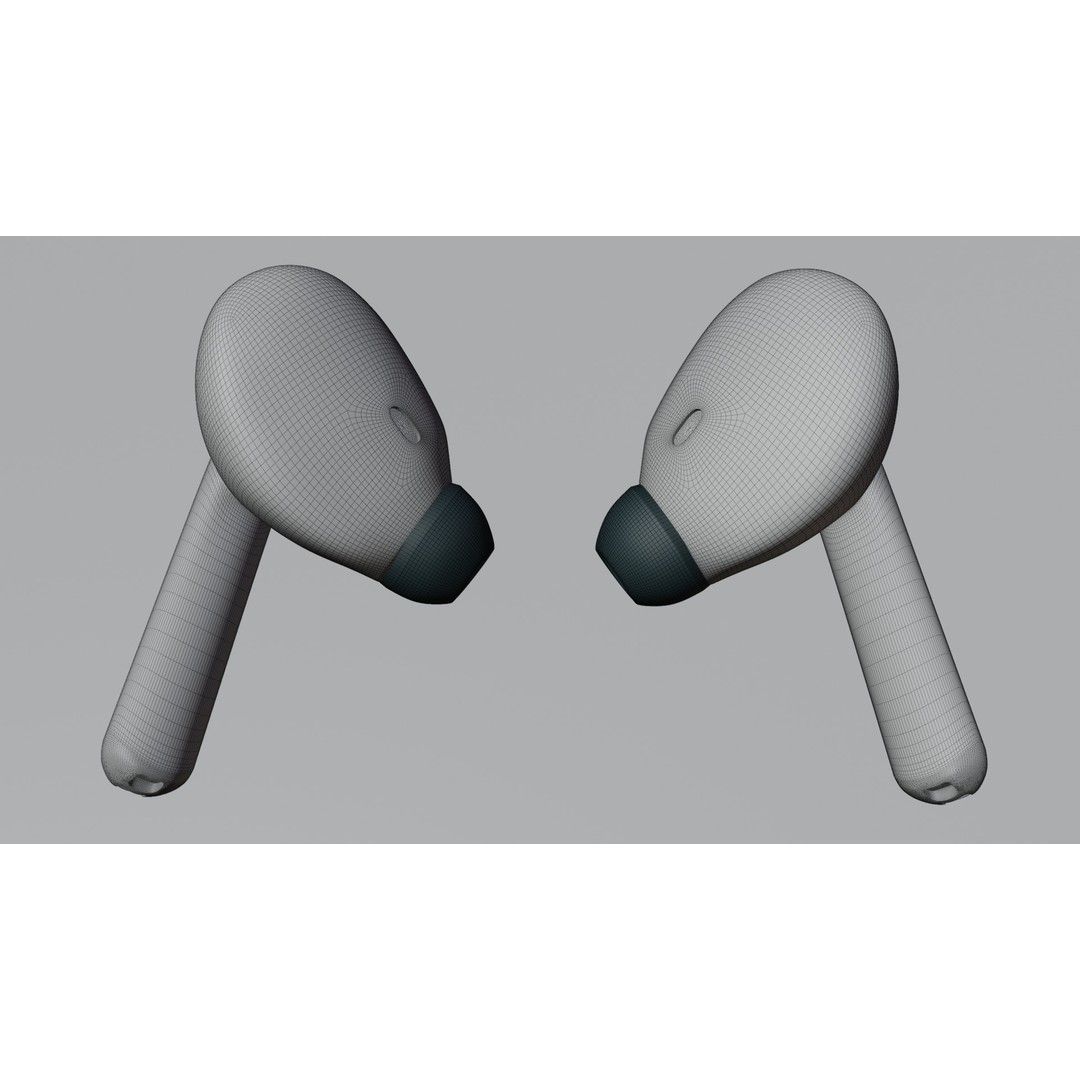 Lenovo XT88 Wireless Earbuds 3D Model – PBR Game Ready Asset, FBX, OBJ - View 16