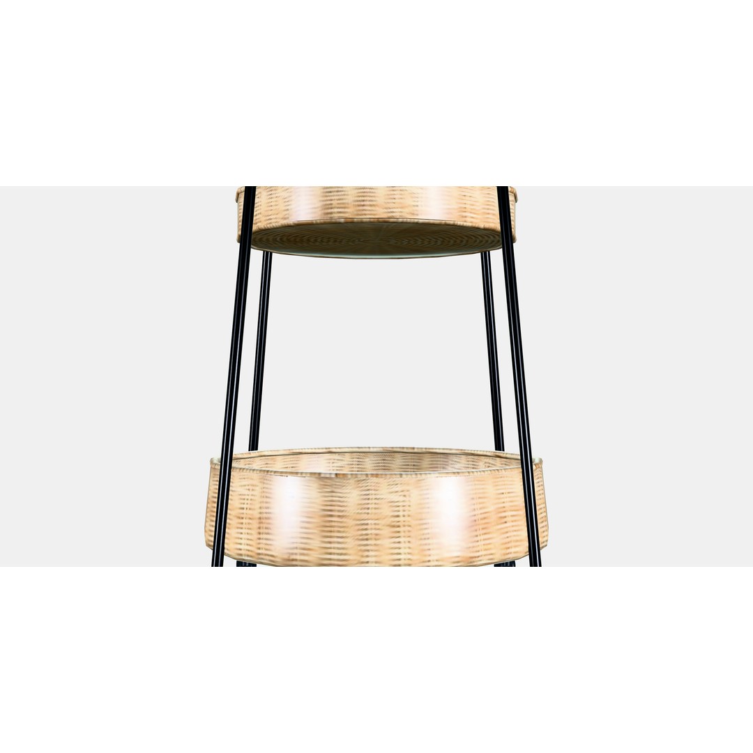 LUBBAN Trolley Table 3D Model – Low Poly Furniture with PBR Textures - View 13