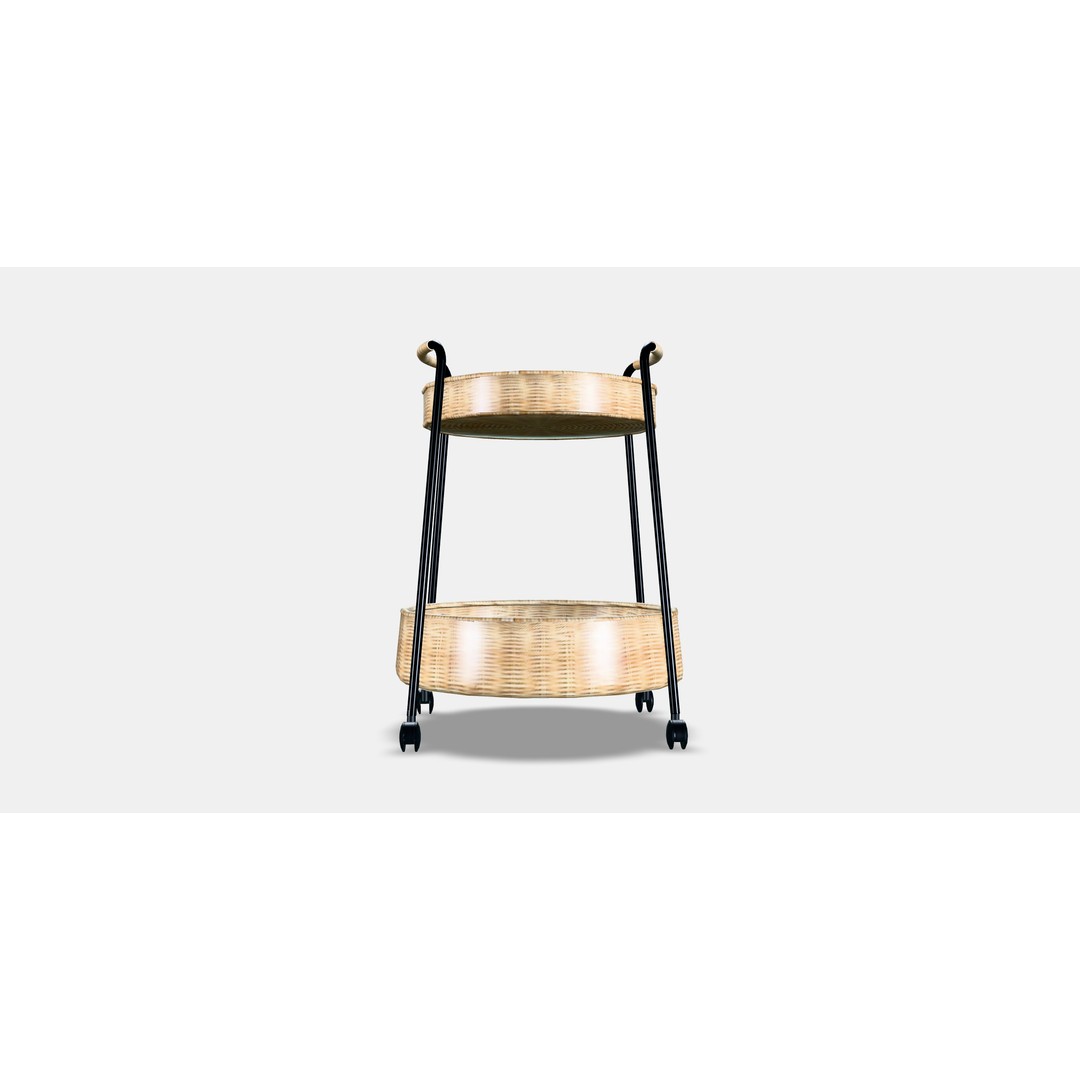 LUBBAN Trolley Table 3D Model – Low Poly Furniture with PBR Textures - View 14