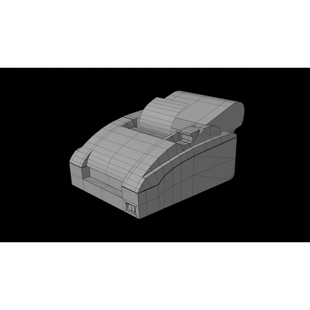 Printer Slip 3D Model – Low Poly PBR Asset, FBX, OBJ, Blender - View 15