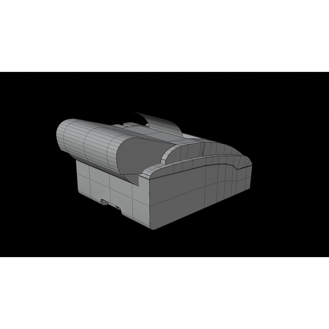 Printer Slip 3D Model – Low Poly PBR Asset, FBX, OBJ, Blender - View 18