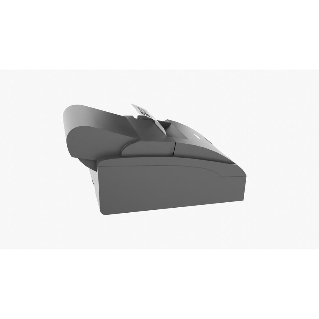 Printer Slip 3D Model – Low Poly PBR Asset, FBX, OBJ, Blender - View 9