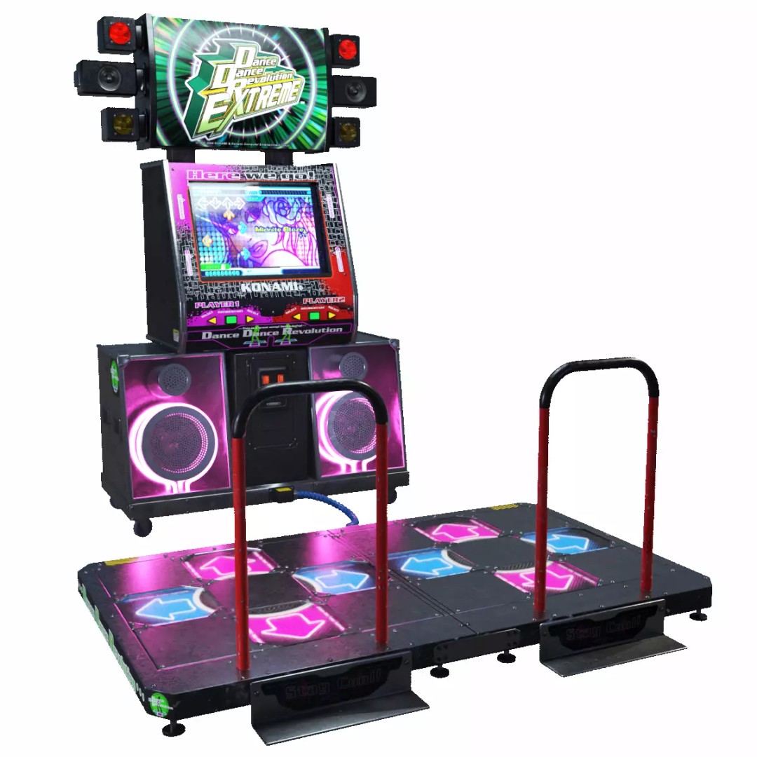 Dance Dance Revolution Arcade Cabinet 3D Model – Low Poly Game Asset, FBX - View 2