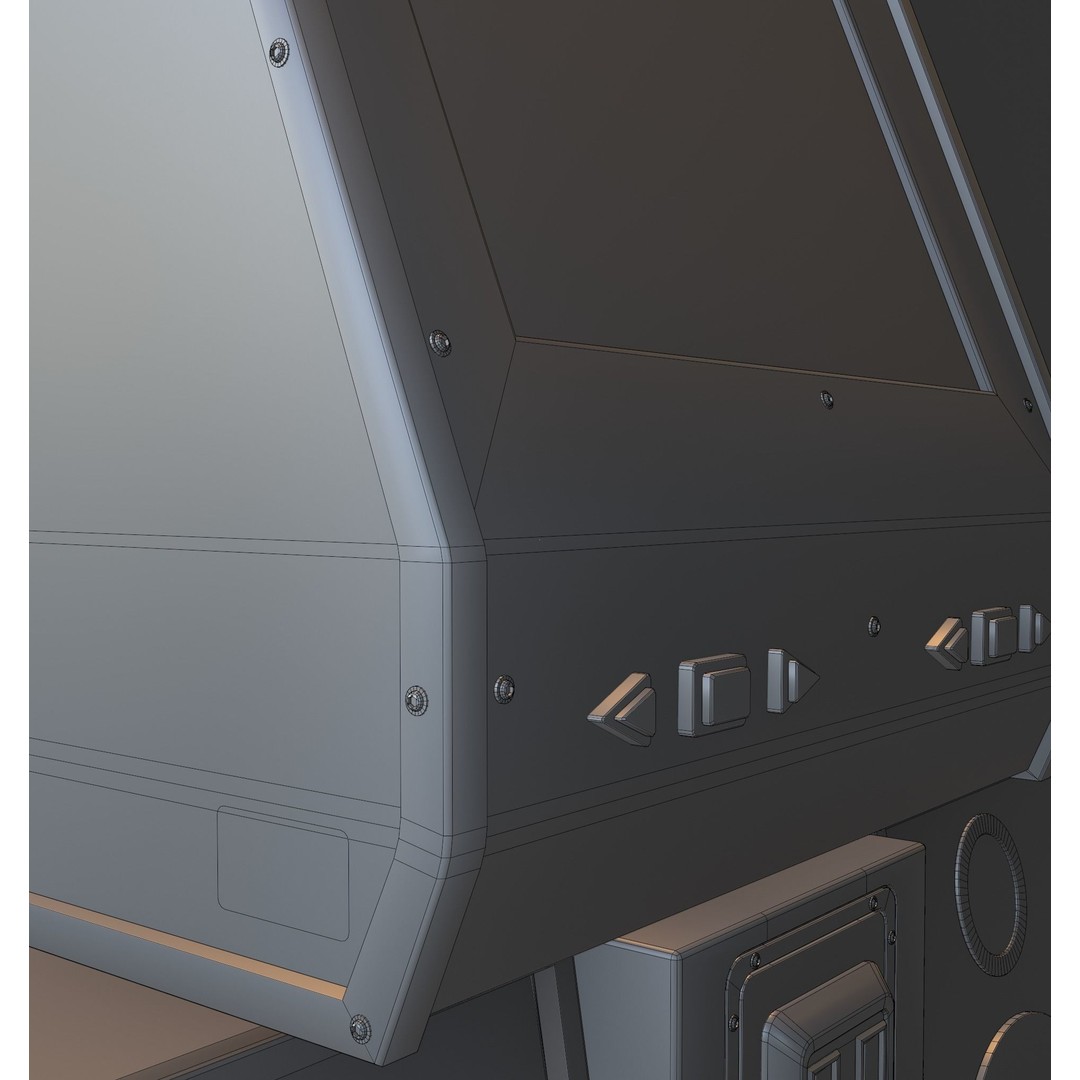 Dance Dance Revolution Arcade Cabinet 3D Model – Low Poly Game Asset, FBX - View 8