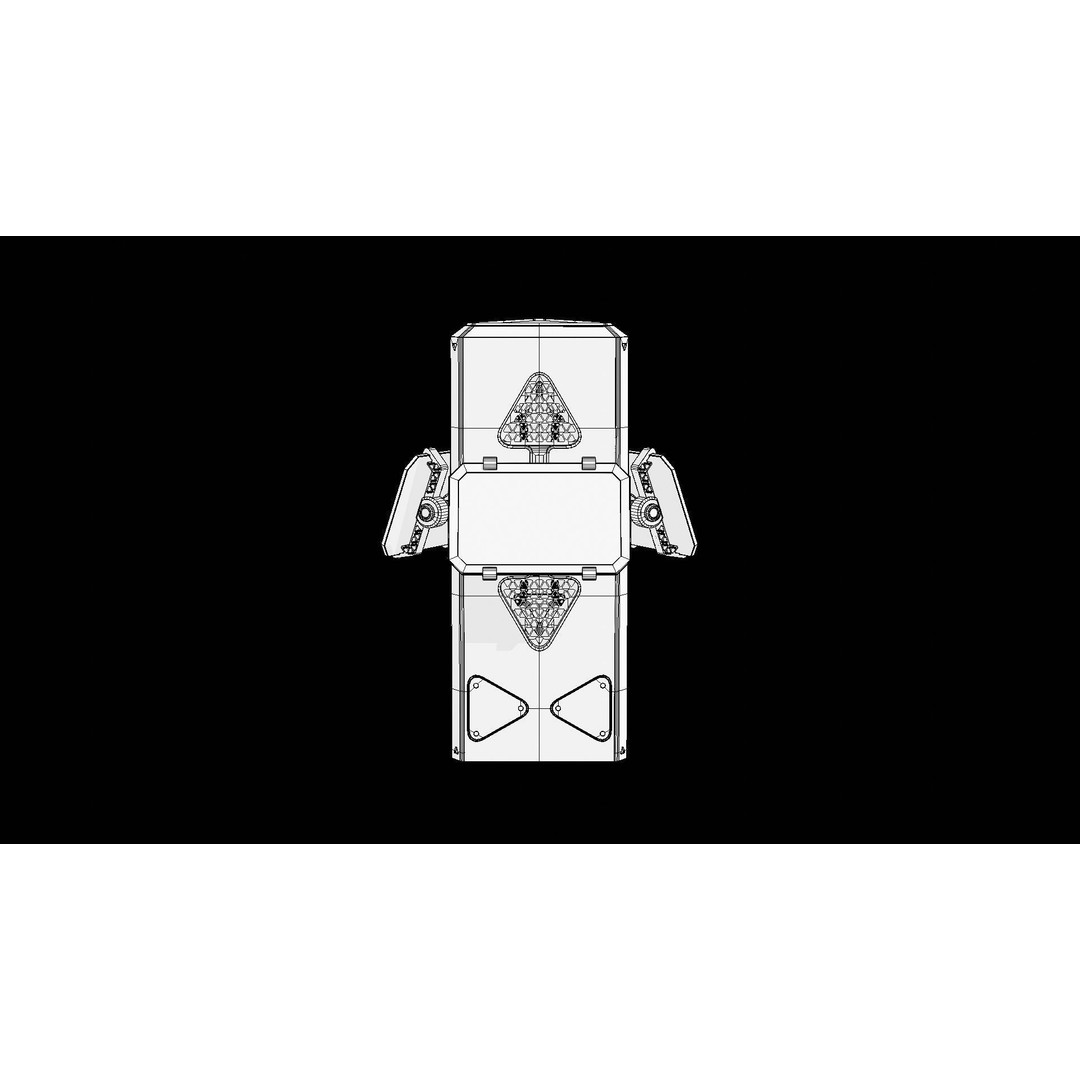 SciFi Info Pillar Console 3D Model – Low Poly Game Asset, FBX - View 16