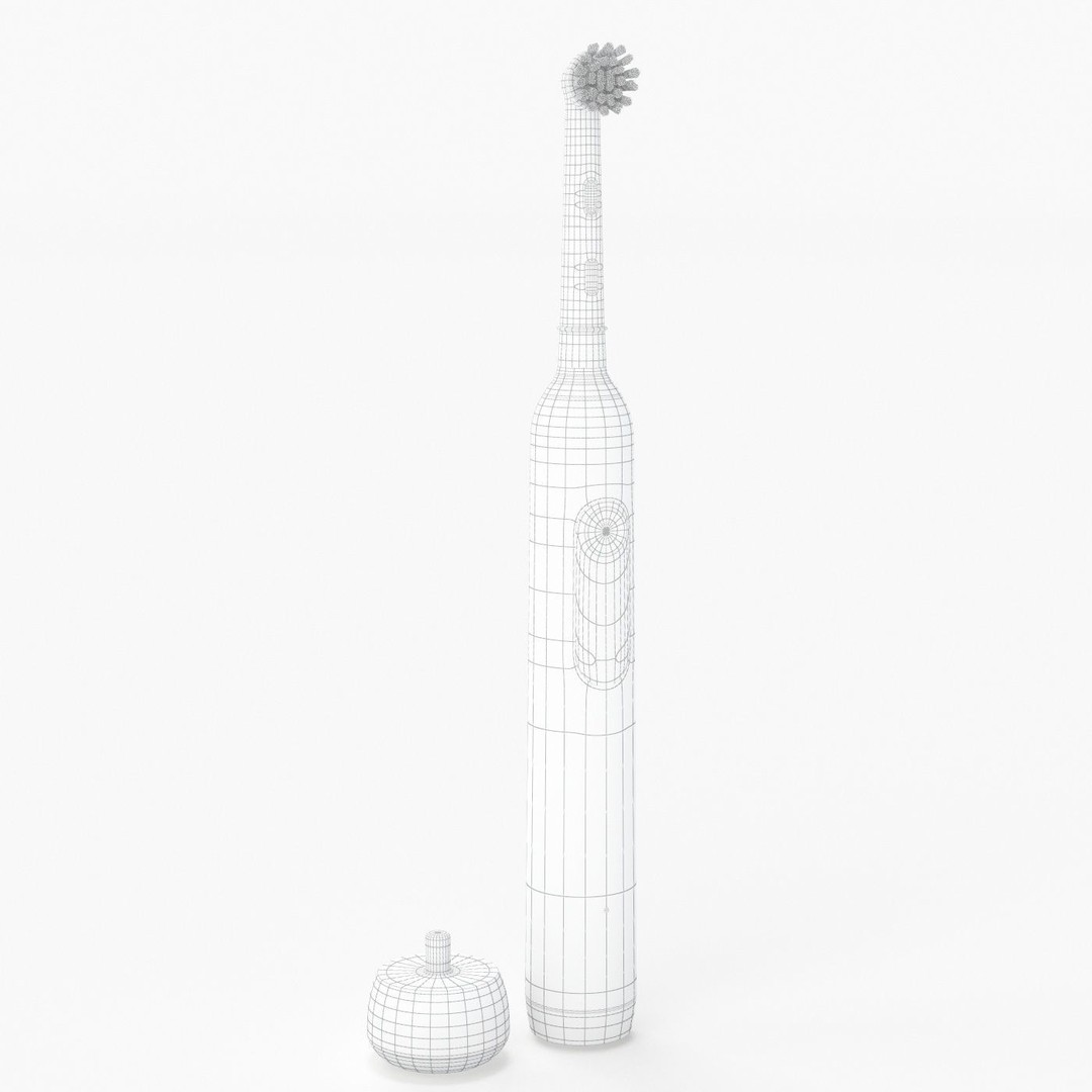 Oral-B Pro 1000 CrossAction Electric Toothbrush 3D Model – PBR Textured, FBX, OBJ