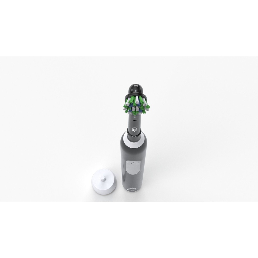 Oral-B Pro 1000 CrossAction Electric Toothbrush 3D Model – PBR Textured, FBX, OBJ - View 14