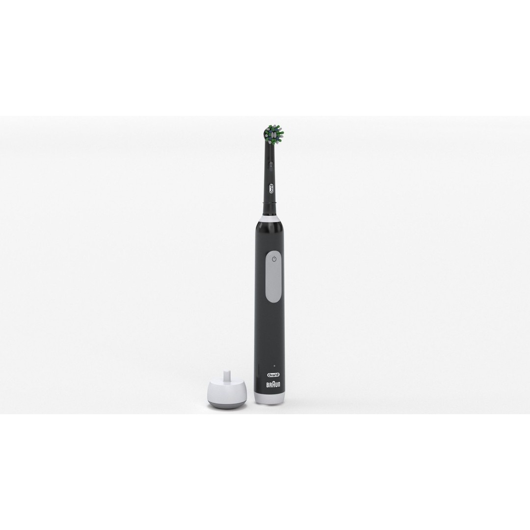 Oral-B Pro 1000 CrossAction Electric Toothbrush 3D Model – PBR Textured, FBX, OBJ - View 19