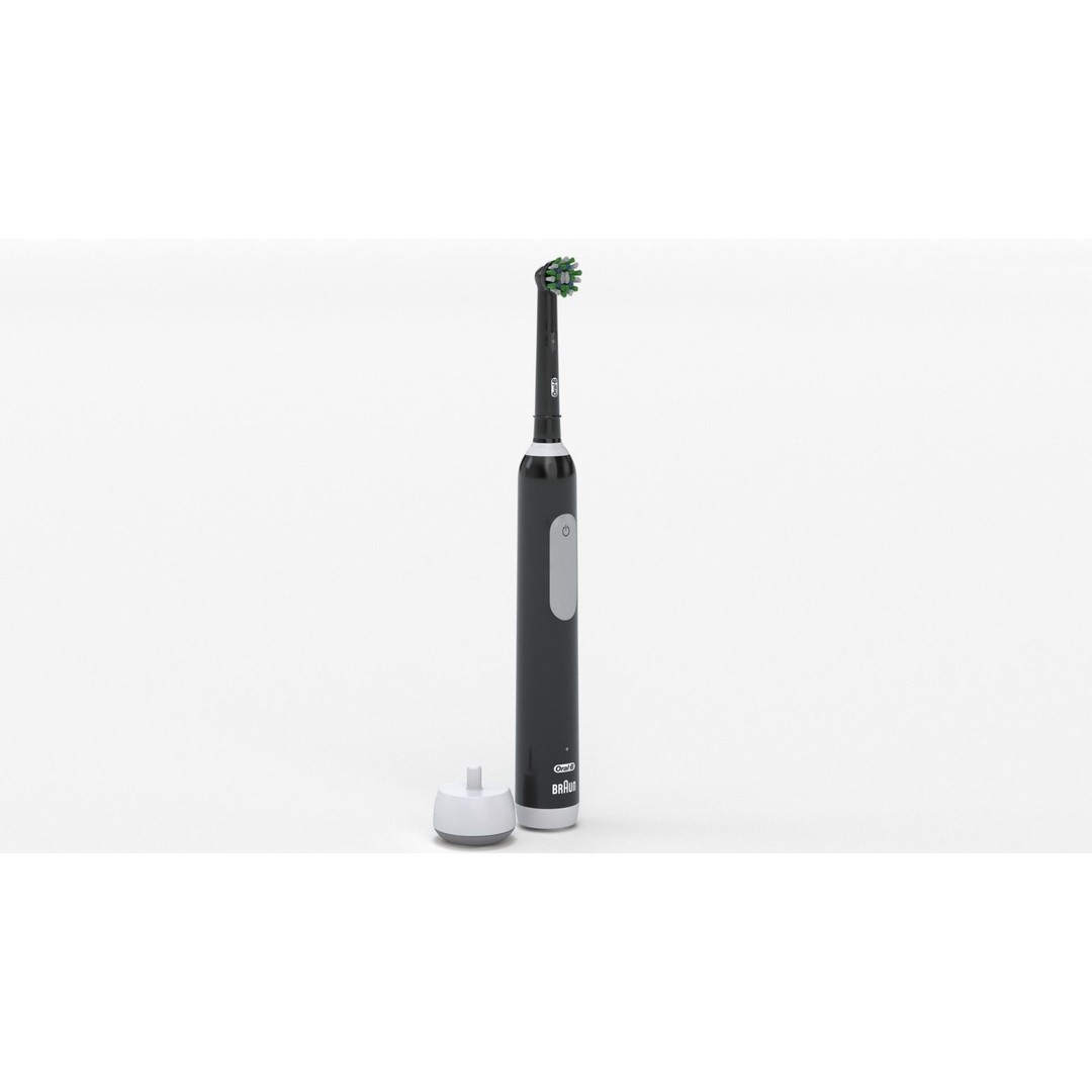 Oral-B Pro 1000 CrossAction Electric Toothbrush 3D Model – PBR Textured, FBX, OBJ - View 20