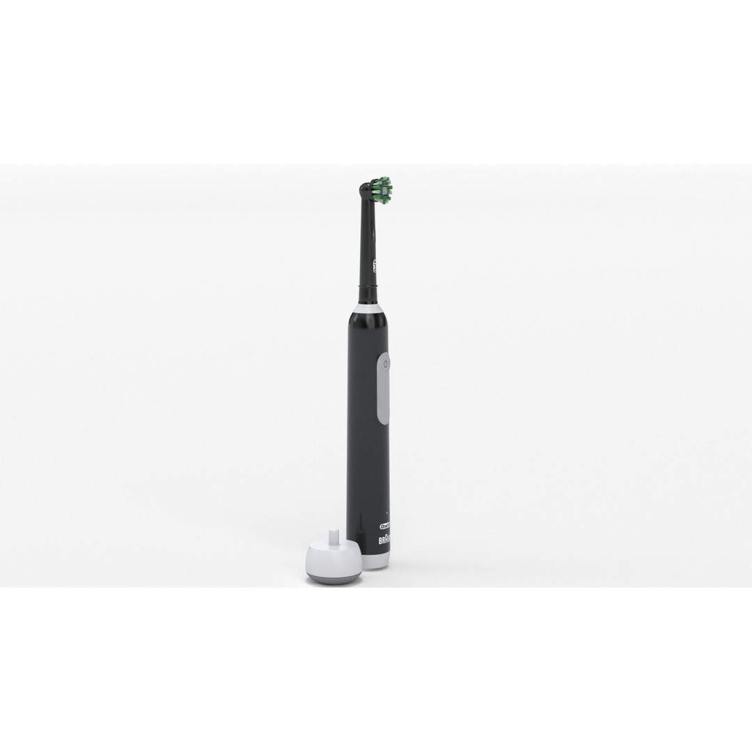 Oral-B Pro 1000 CrossAction Electric Toothbrush 3D Model – PBR Textured, FBX, OBJ - View 21
