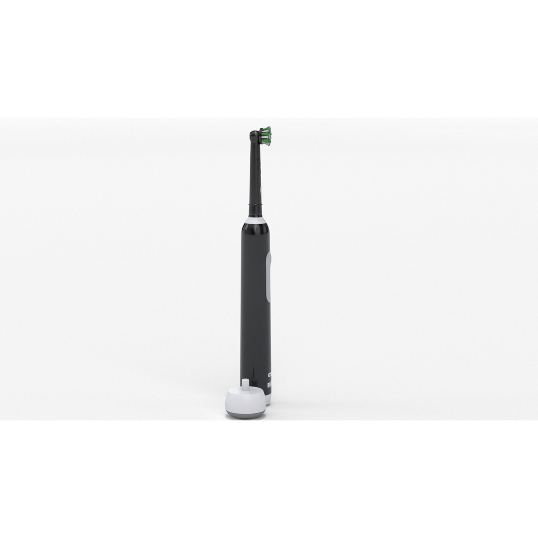 Oral-B Pro 1000 CrossAction Electric Toothbrush 3D Model – PBR Textured, FBX, OBJ - View 22