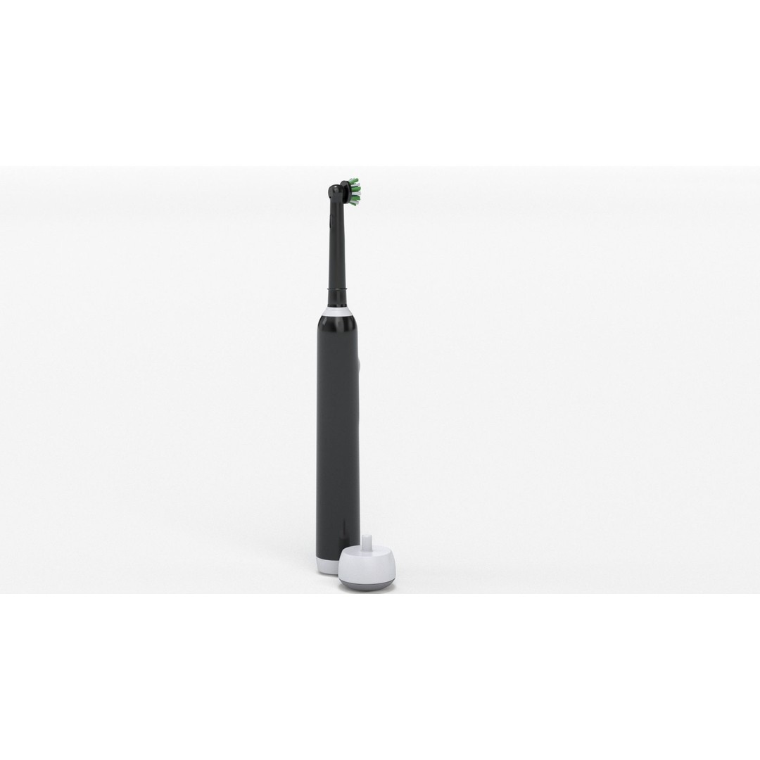 Oral-B Pro 1000 CrossAction Electric Toothbrush 3D Model – PBR Textured, FBX, OBJ - View 24