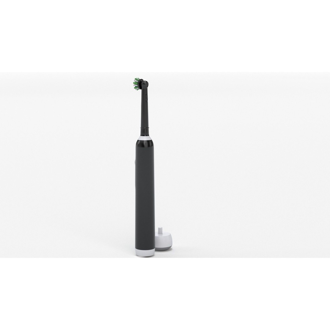 Oral-B Pro 1000 CrossAction Electric Toothbrush 3D Model – PBR Textured, FBX, OBJ - View 30