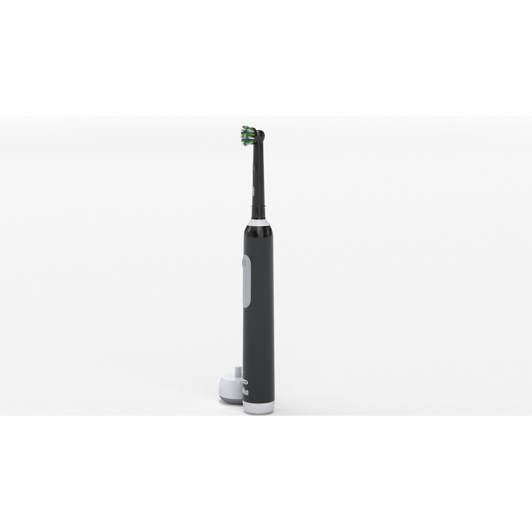 Oral-B Pro 1000 CrossAction Electric Toothbrush 3D Model – PBR Textured, FBX, OBJ - View 33