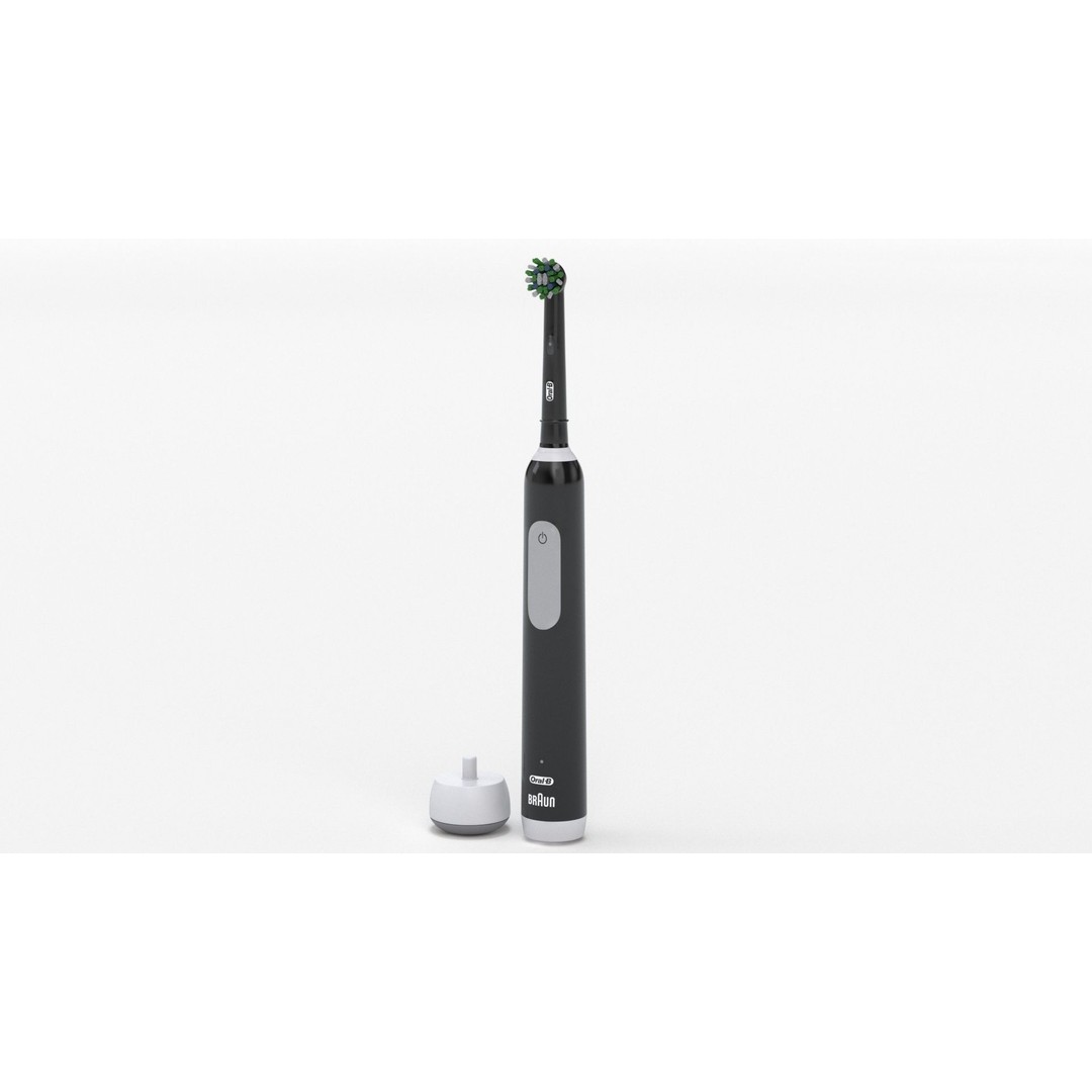 Oral-B Pro 1000 CrossAction Electric Toothbrush 3D Model – PBR Textured, FBX, OBJ - View 35