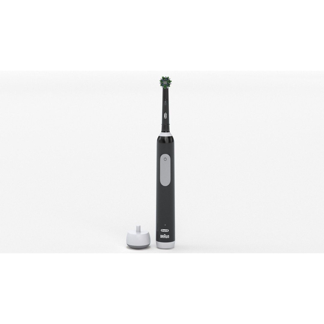 Oral-B Pro 1000 CrossAction Electric Toothbrush 3D Model – PBR Textured, FBX, OBJ - View 36