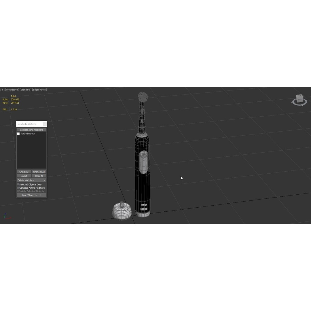 Oral-B Pro 1000 CrossAction Electric Toothbrush 3D Model – PBR Textured, FBX, OBJ - View 5