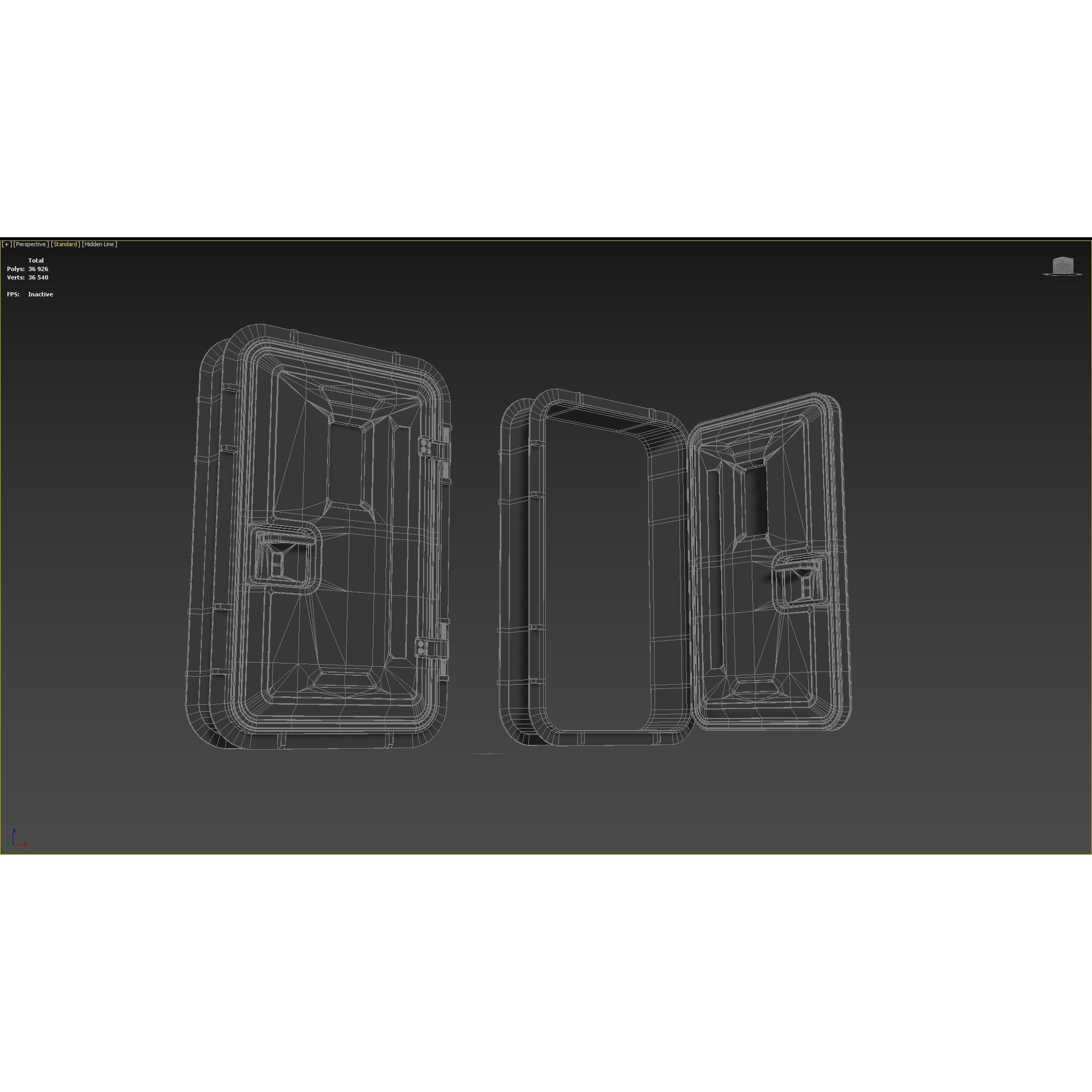 Sci-Fi Service Door - Game-Ready 3D Model