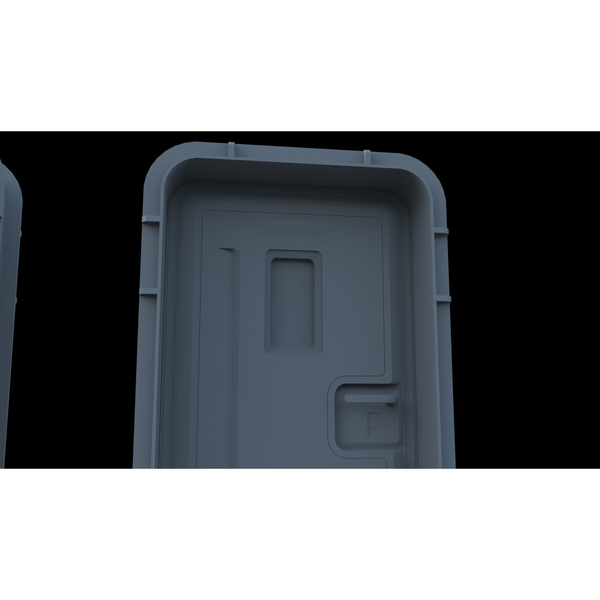 Sci-Fi Service Door - Game-Ready 3D Model - View 11