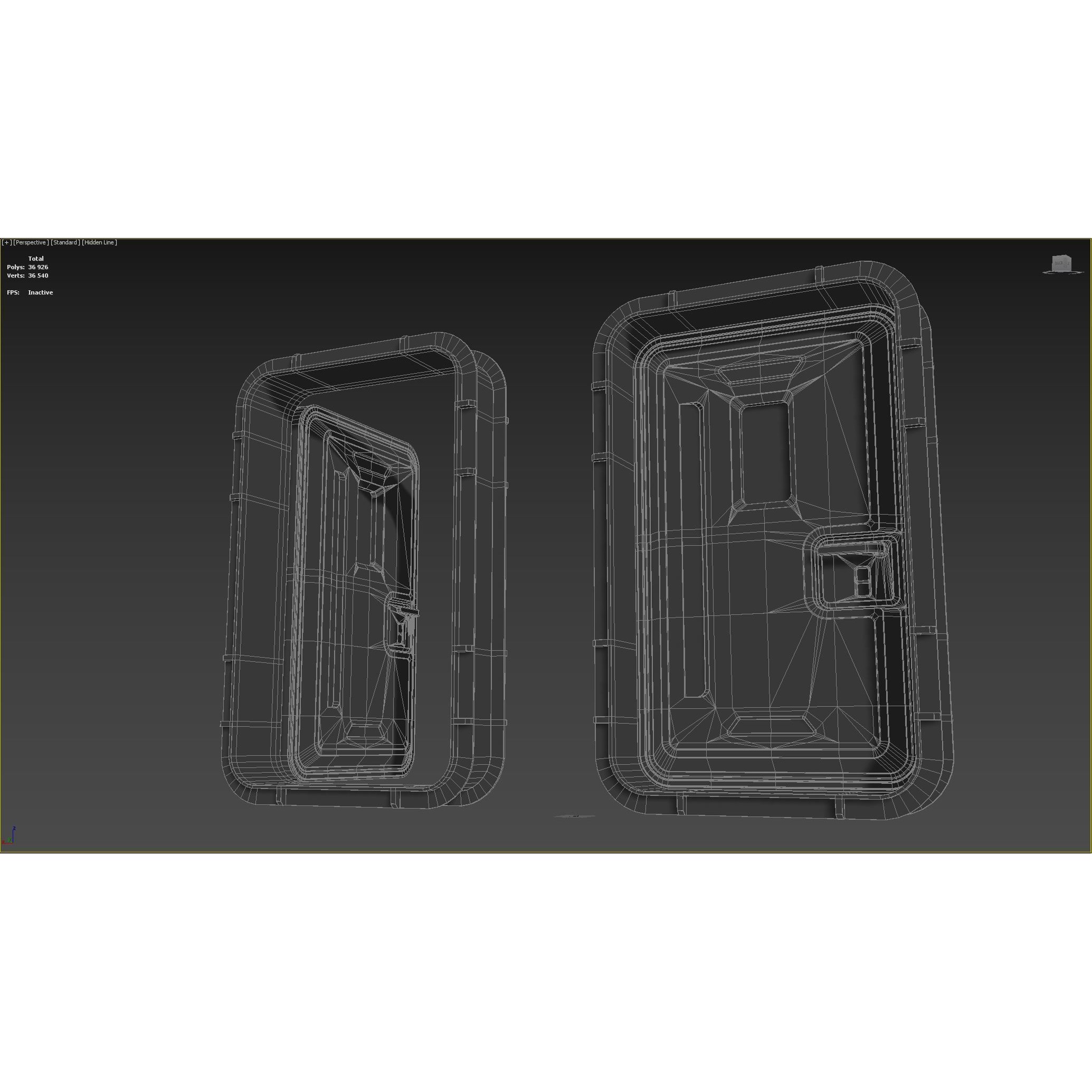 Sci-Fi Service Door - Game-Ready 3D Model - View 17