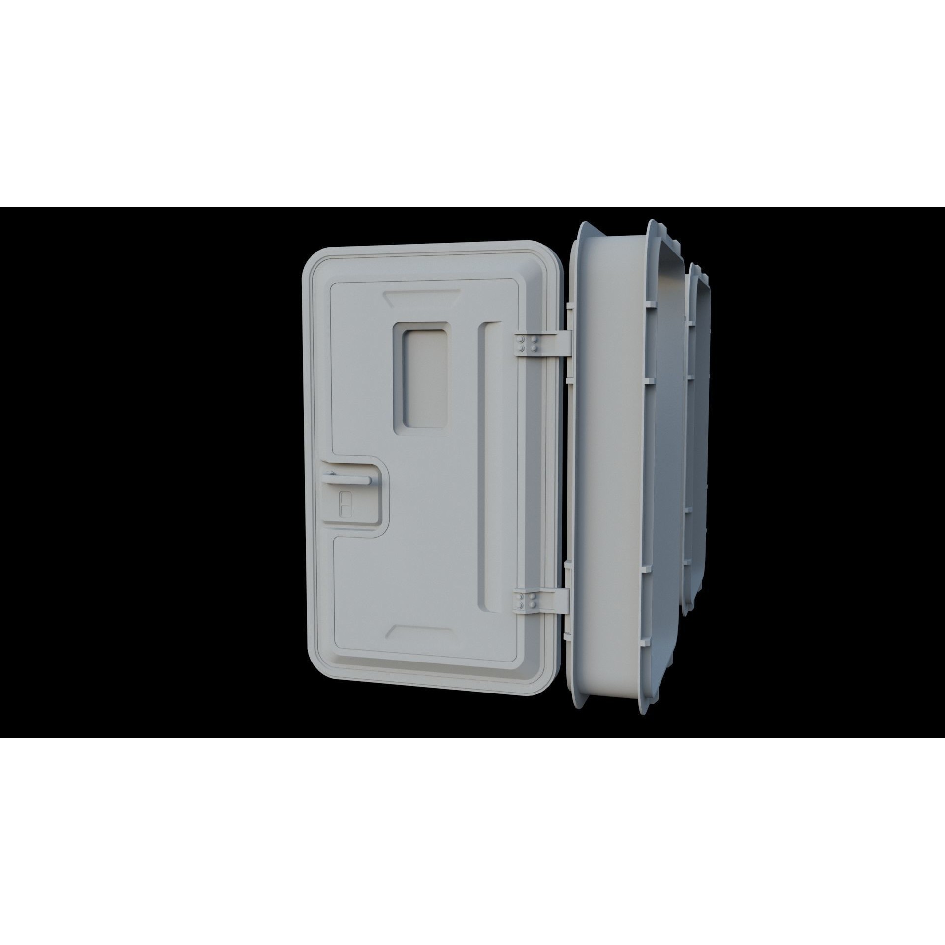 Sci-Fi Service Door - Game-Ready 3D Model - View 4