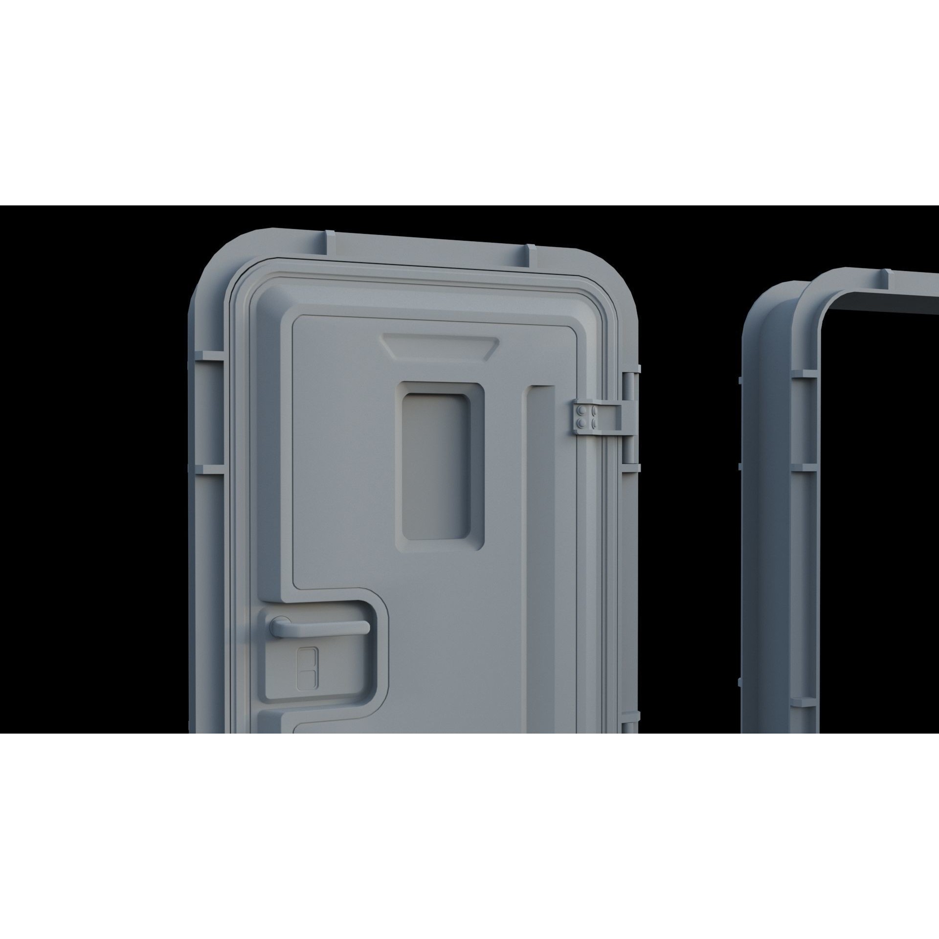 Sci-Fi Service Door - Game-Ready 3D Model - View 6