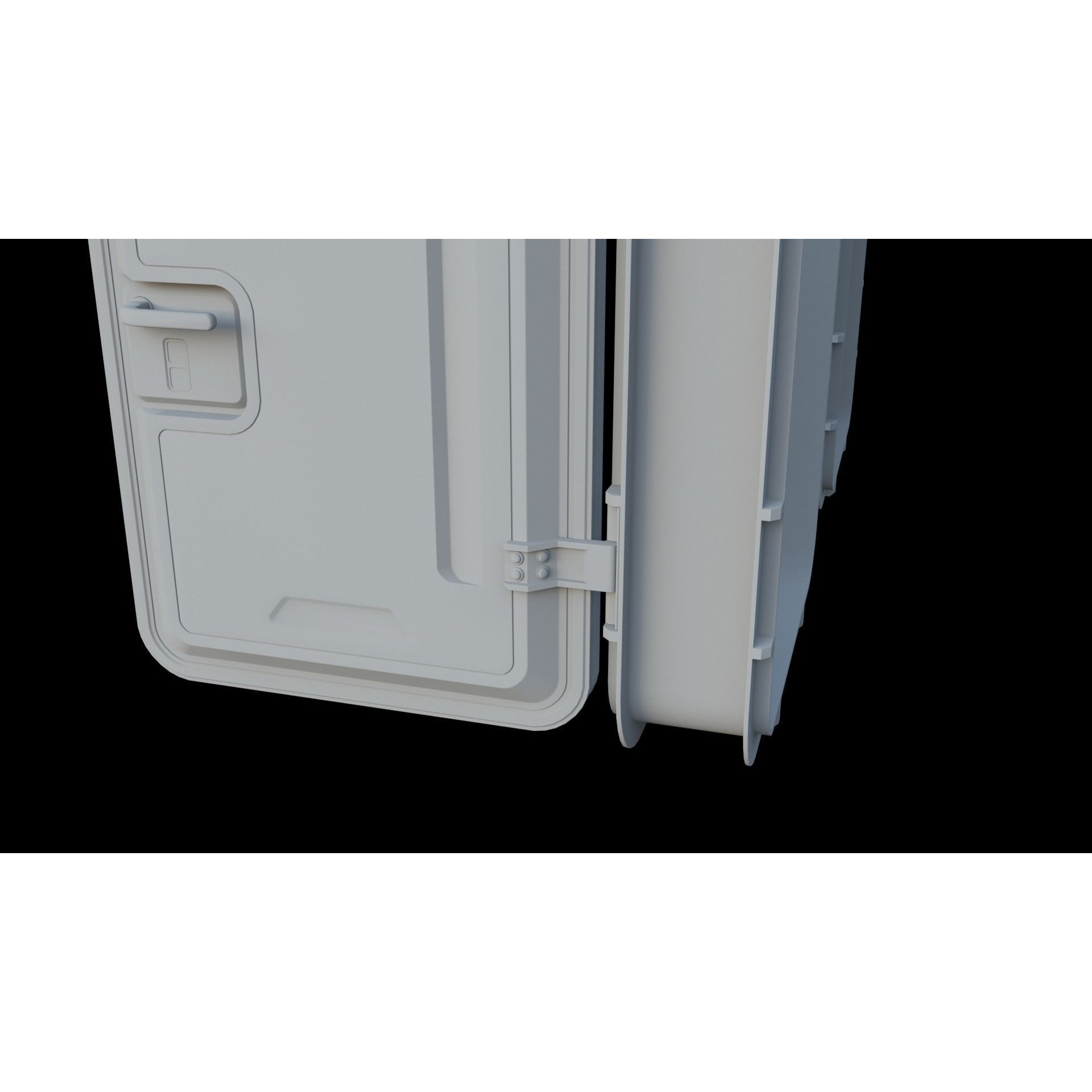 Sci-Fi Service Door - Game-Ready 3D Model - View 9