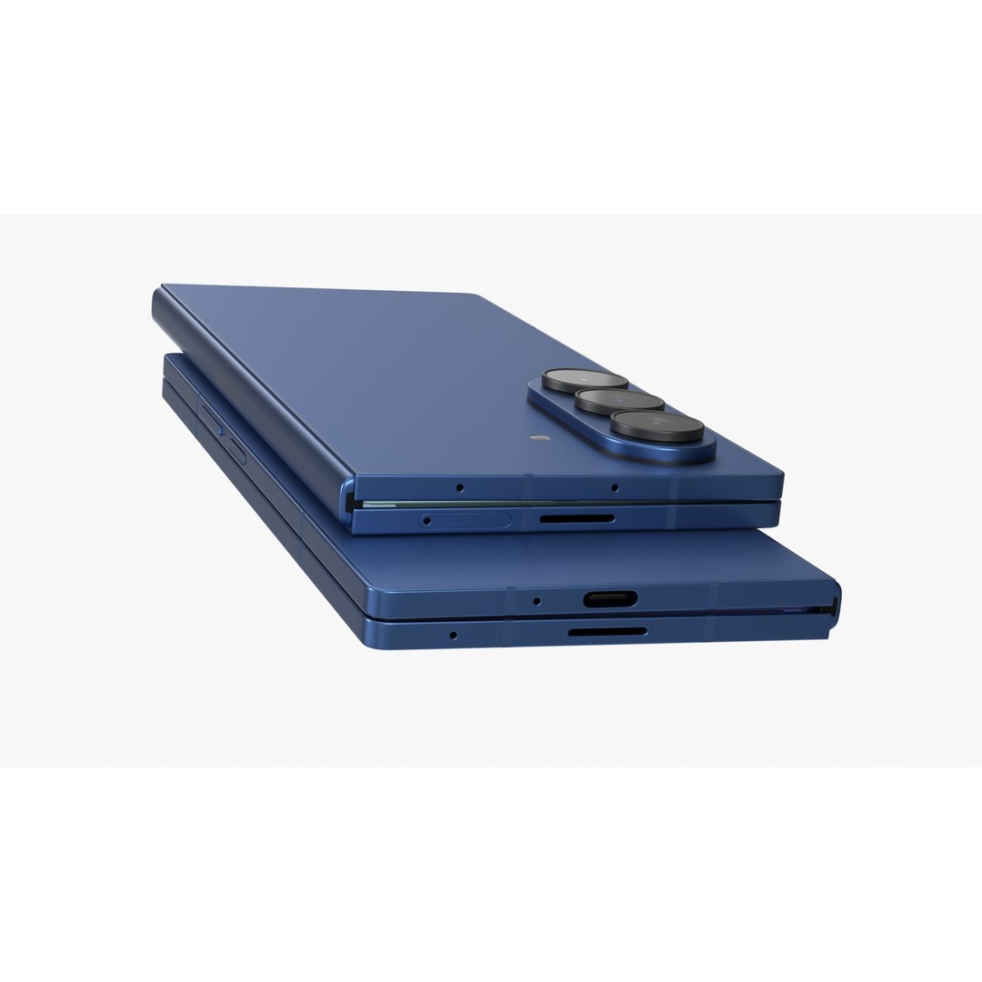Samsung Galaxy Z Fold 7 3D Model – Blue Shadow Rigged PBR Asset, Blender - View 10
