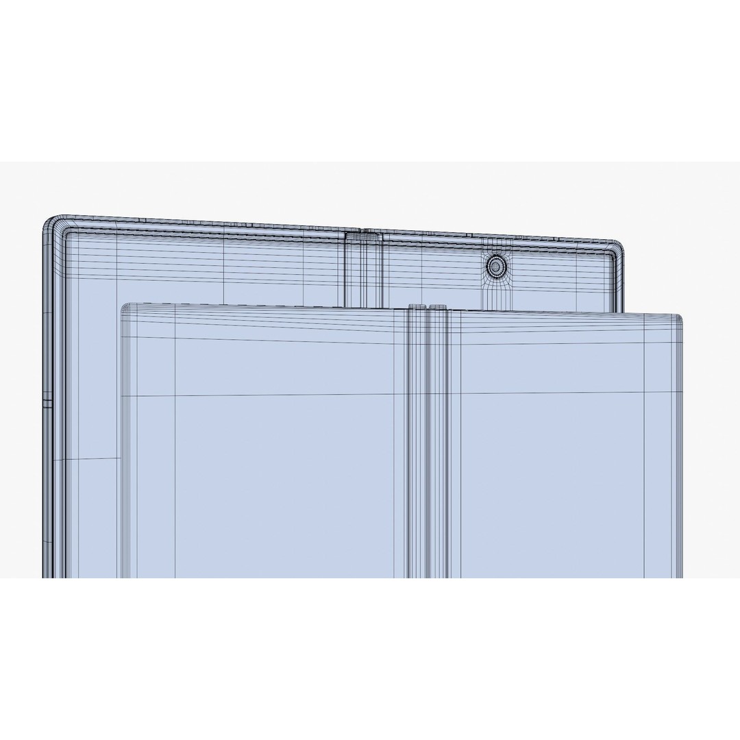 Samsung Galaxy Z Fold 7 3D Model – Blue Shadow Rigged PBR Asset, Blender - View 19