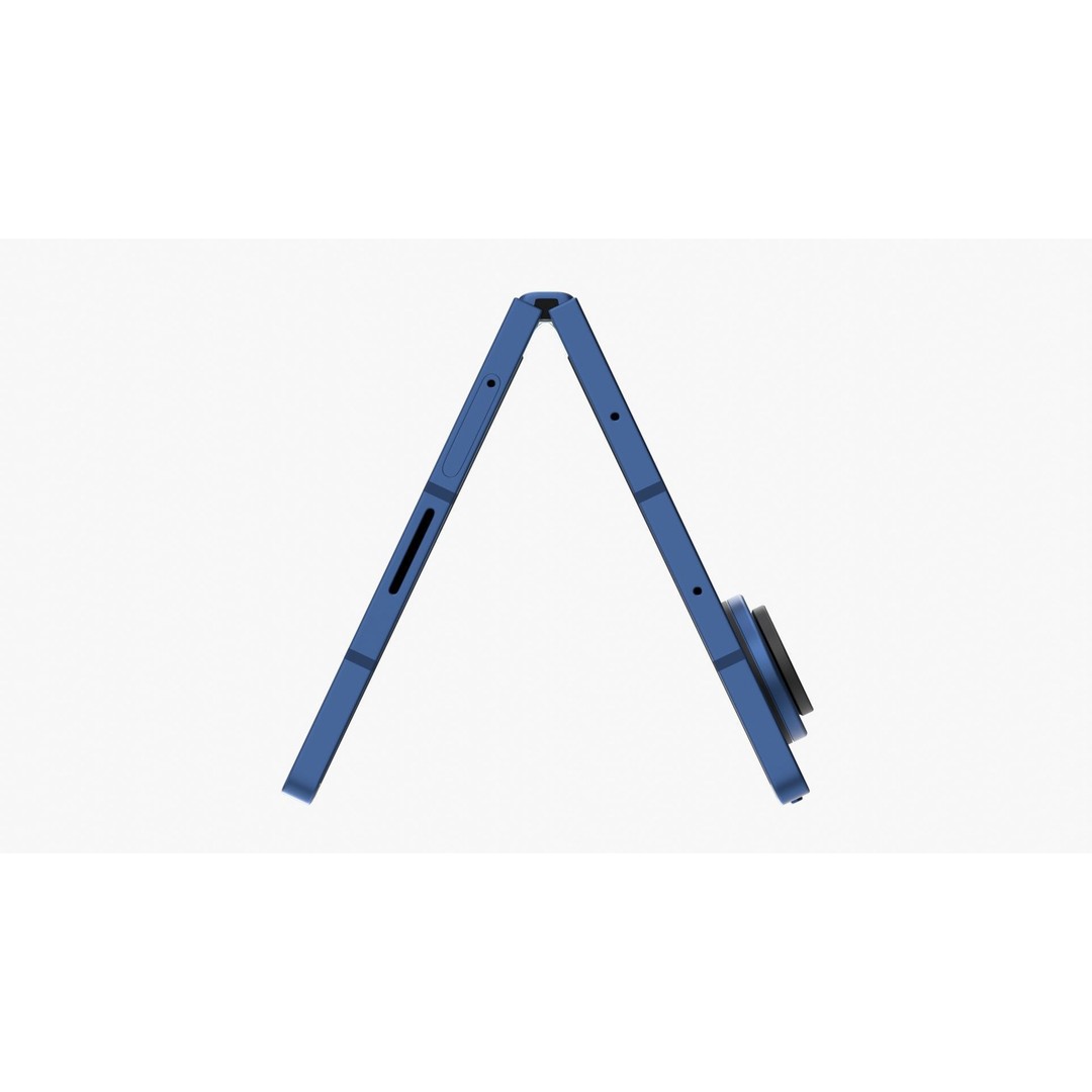 Samsung Galaxy Z Fold 7 3D Model – Blue Shadow Rigged PBR Asset, Blender - View 9