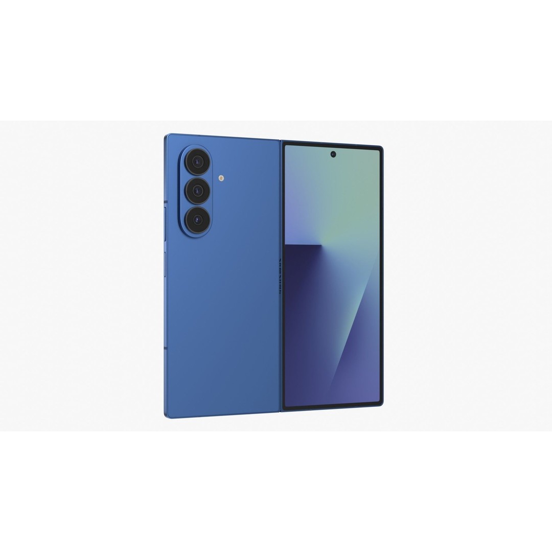 Samsung Galaxy Z Fold 7 3D Model – High-Quality Rigged Phone Asset, Blender, FBX - View 11