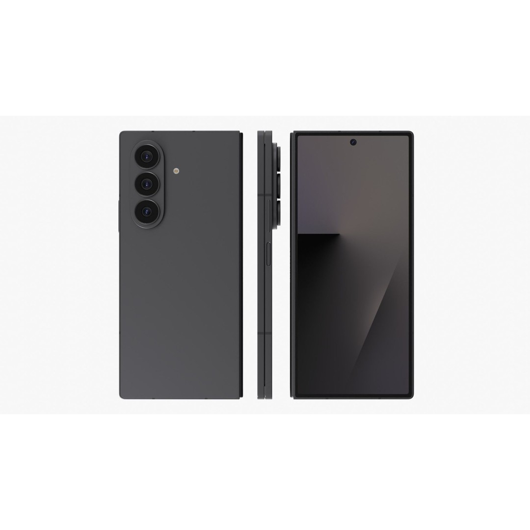 Samsung Galaxy Z Fold 7 3D Model – High-Quality Rigged Phone Asset, Blender, FBX - View 13