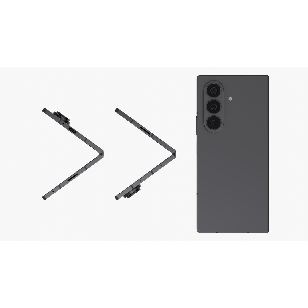 Samsung Galaxy Z Fold 7 3D Model – High-Quality Rigged Phone Asset, Blender, FBX - View 19