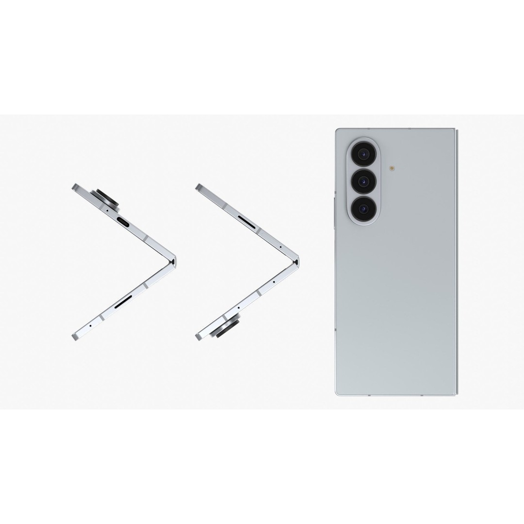 Samsung Galaxy Z Fold 7 3D Model – High-Quality Rigged Phone Asset, Blender, FBX - View 29