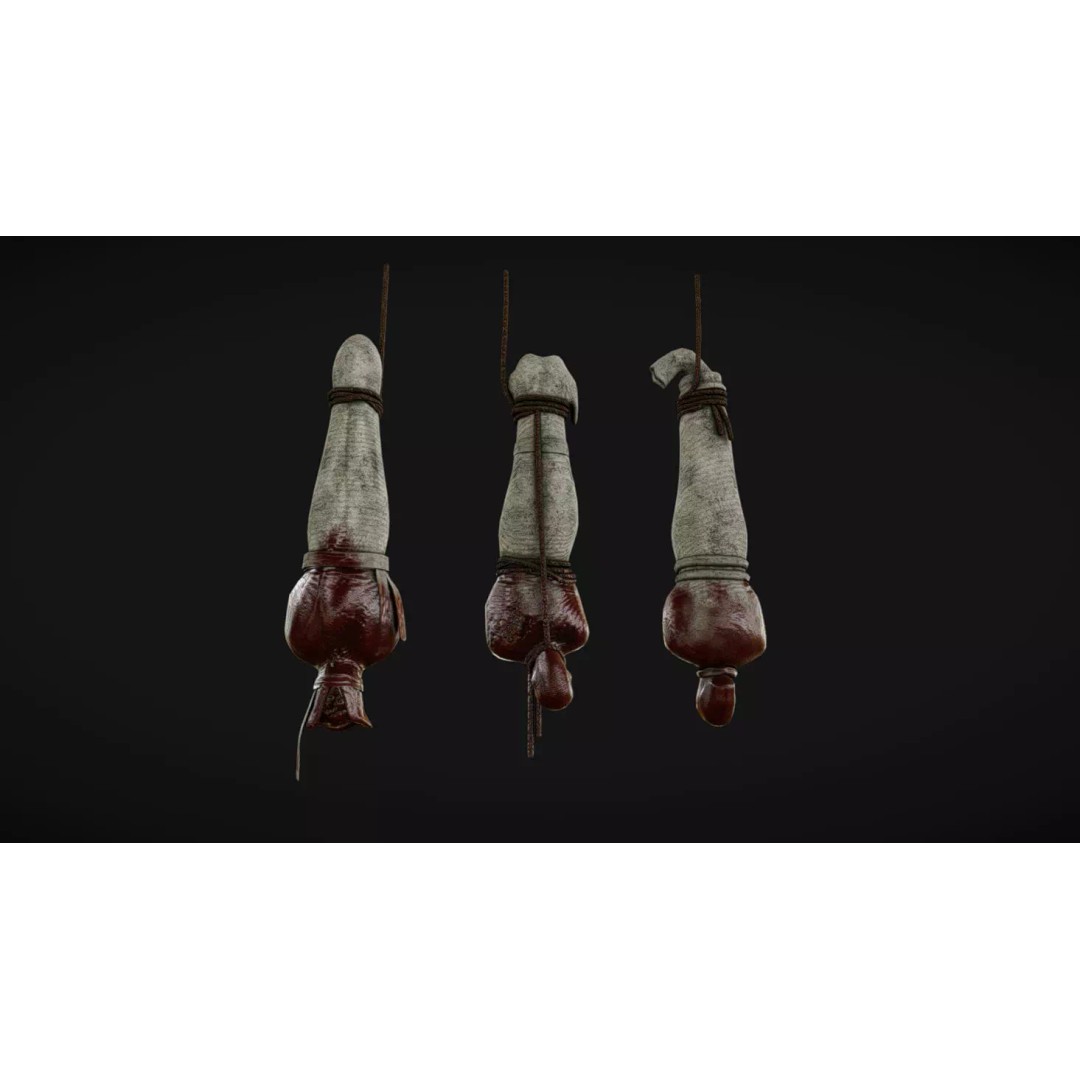 Corpse 3D Model – Low Poly Game Ready Character with PBR Textures - View 2