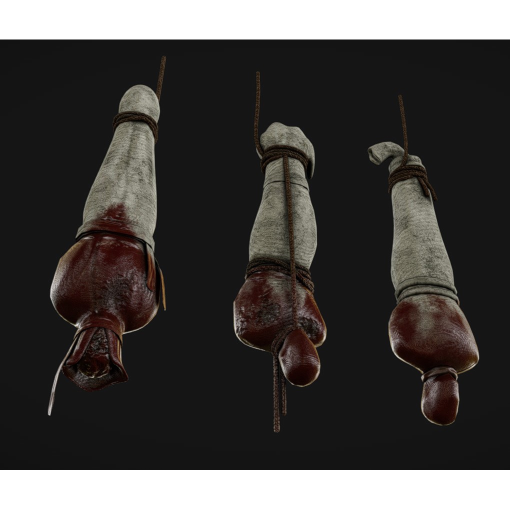 Corpse 3D Model – Low Poly Game Ready Character with PBR Textures - View 3