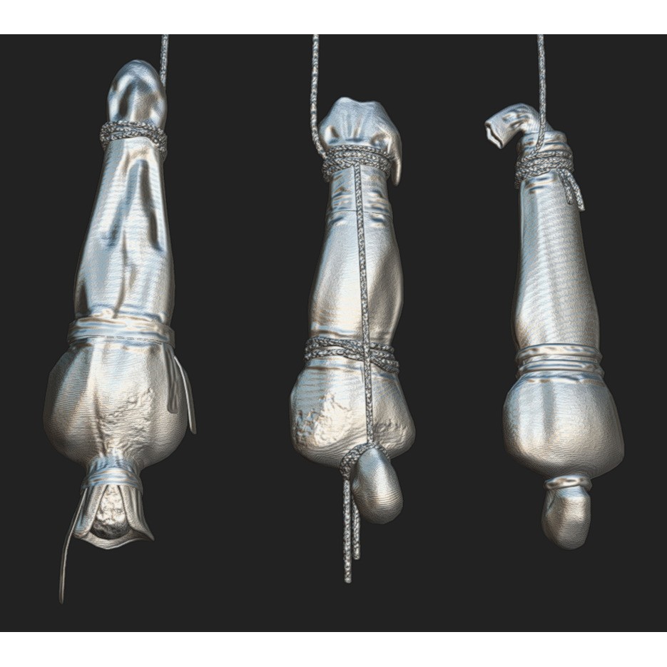 Corpse 3D Model – Low Poly Game Ready Character with PBR Textures - View 8