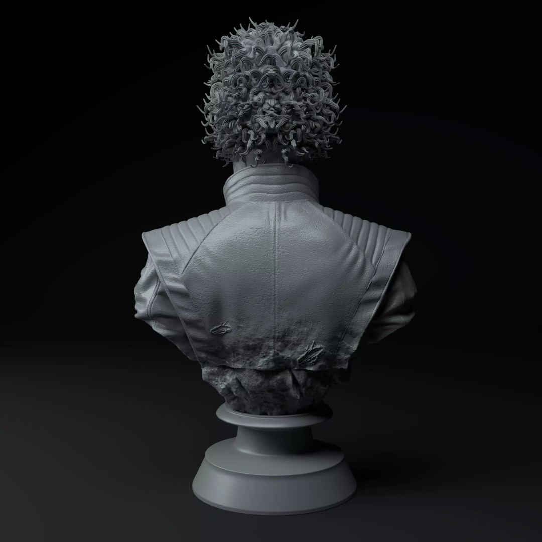 Michael Jackson 3D Model – Premium Bust Sculpture for Printing - View 6