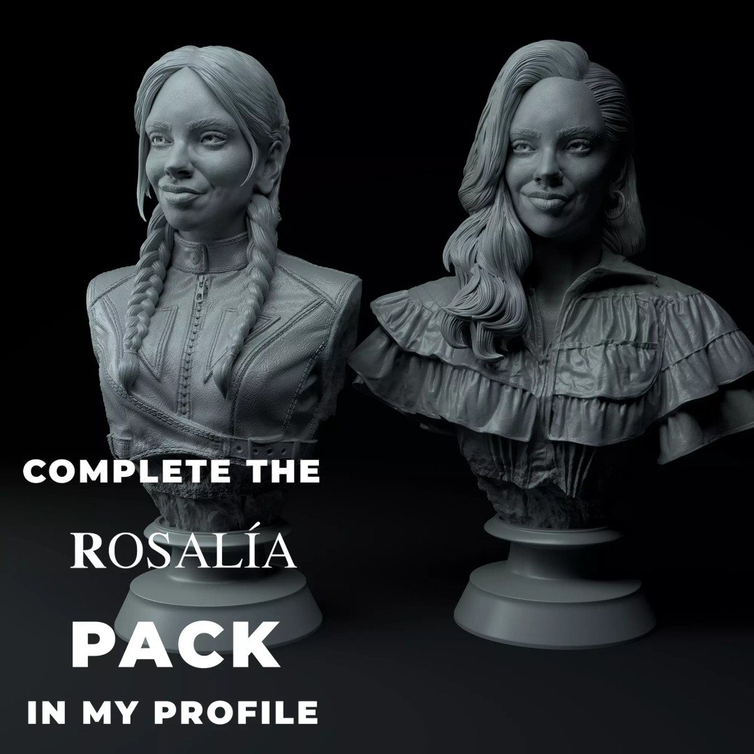 Rosalia Motomami Edition 3D Model – Premium Bust Sculpture, STL