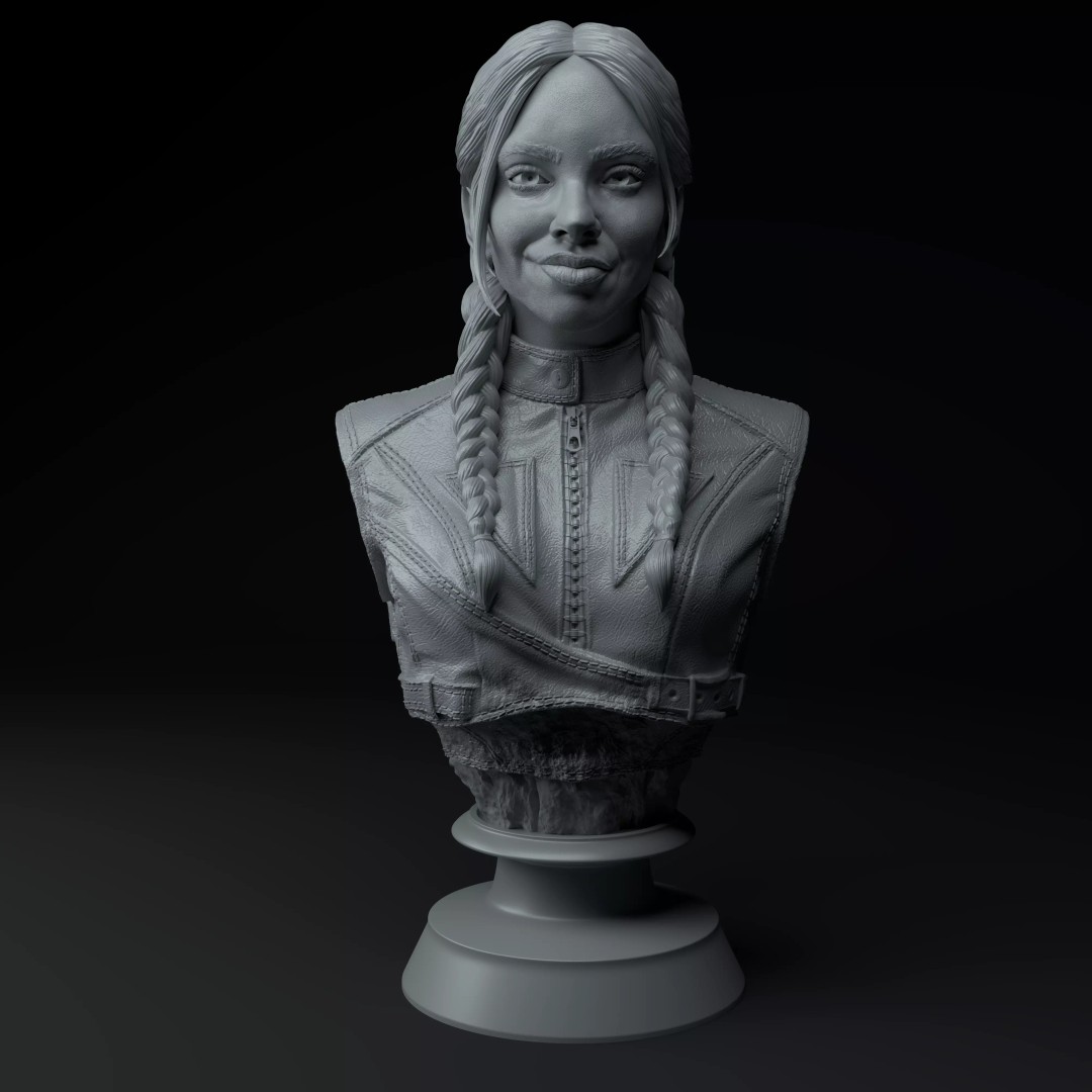 Rosalia Motomami Edition 3D Model – Premium Bust Sculpture, STL - View 3