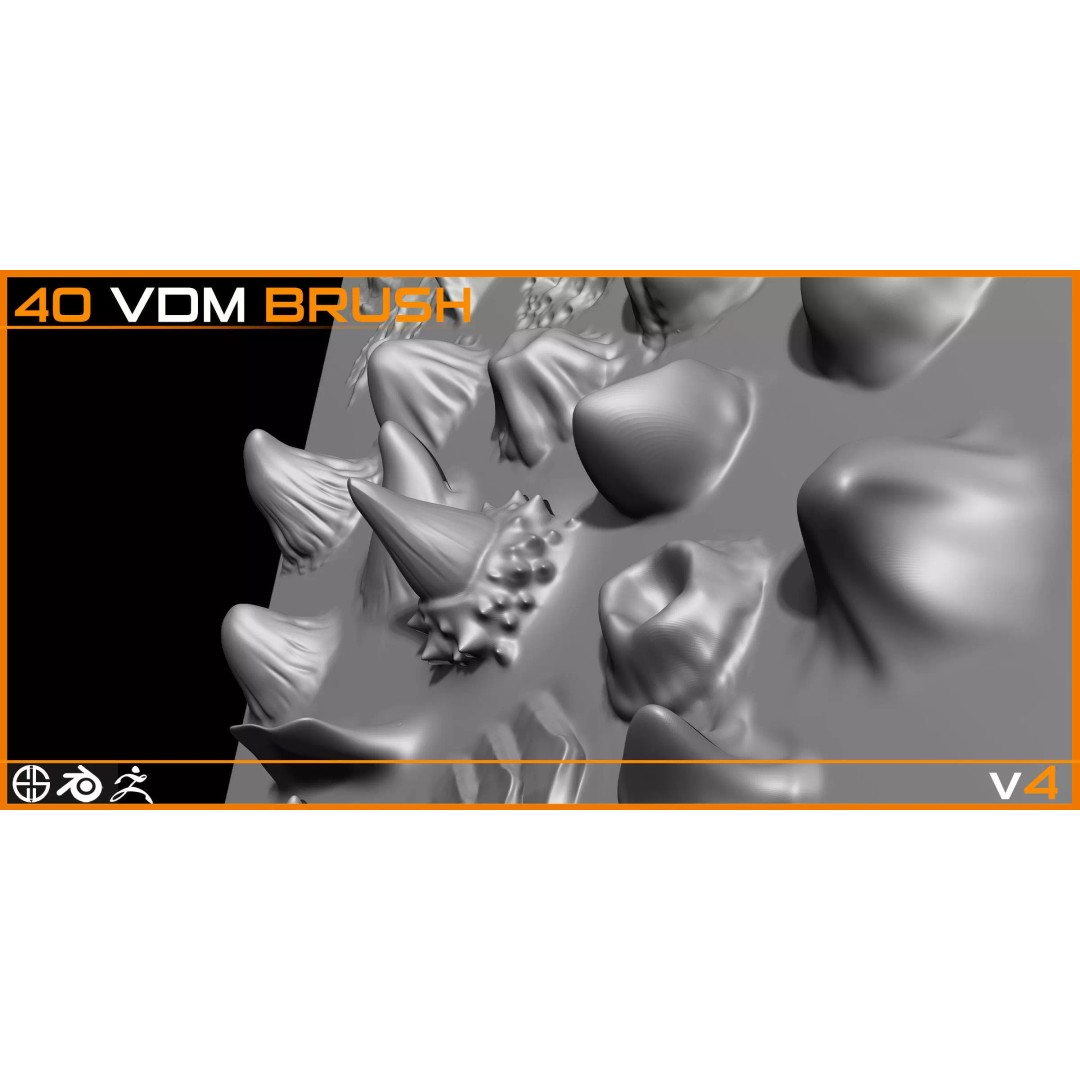 40 Skin Brushes 3D Model – VDM Brush Set for Blender & ZBrush - View 10