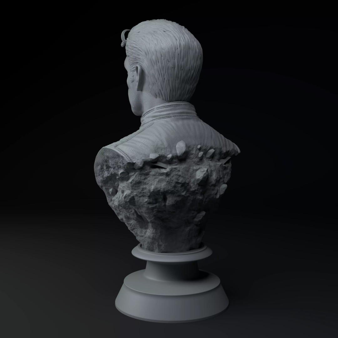 Franco Colapinto Bust 3D Model – High Poly Printable Sculpture - View 5