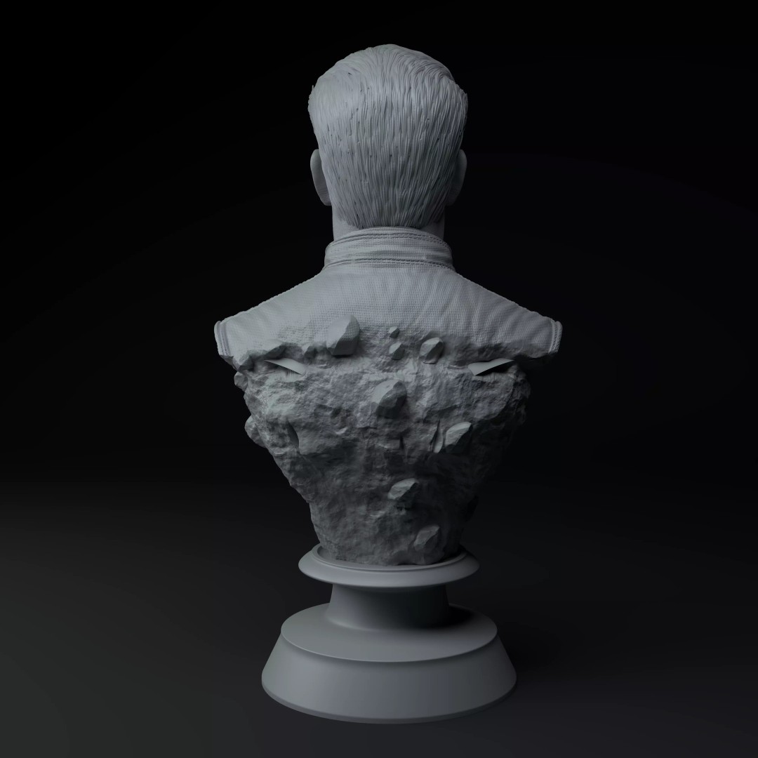 Franco Colapinto Bust 3D Model – High Poly Printable Sculpture - View 6